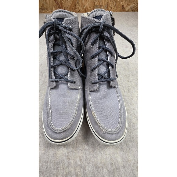 Sperry Top-Sider Women's Size 10 Betty Chukka‎ Boot Lace-Up Side Zipper Gray - Picture 7 of 11